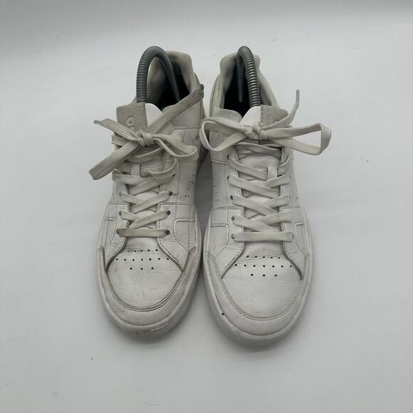 Womens Size 7.5 On The Roger Advantage Cloudtec Tennis Shoes Sneakers All White - Picture 3 of 7